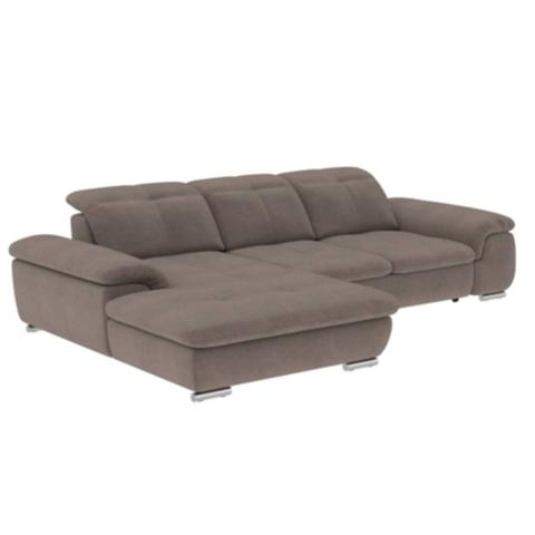 Canapé d'angle convertible méridienne gauche andy iii tissu apache taupe 13 pas cher