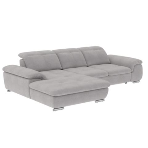 Canapé d'angle convertible méridienne gauche andy iii tissu enjoy gris 21 pas cher