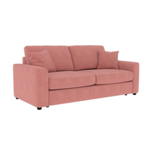 Canapé convertible 3 places pack standard nicaragua tissu belfast corail 36 pas cher