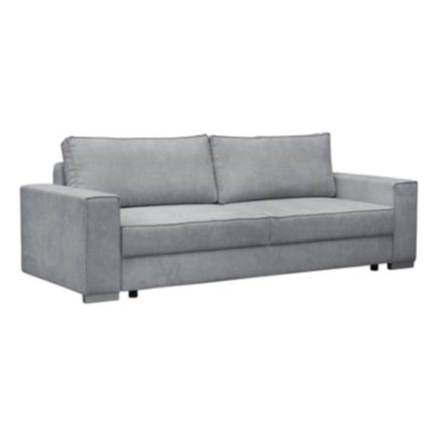 Canapé convertible 4 places elsa ii tissu gris pas cher