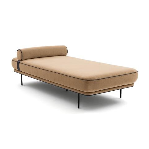 Canapé daybed velours stonewashed , antoine design pas cher