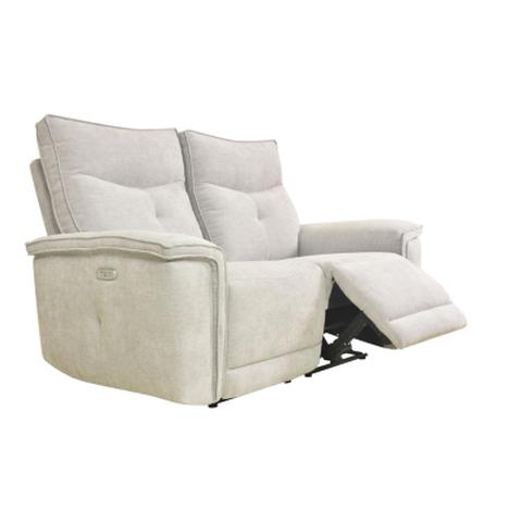 Canapé relax 2 places 2 moteurs adam tissu gris beige pas cher