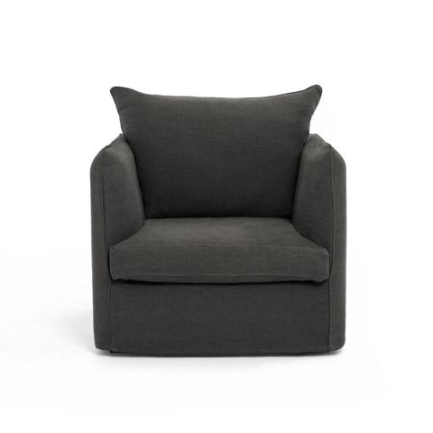 Fauteuil lin épais stonewashed , neo chiquito pas cher