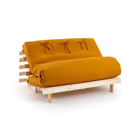 Housse futon unie pas cher