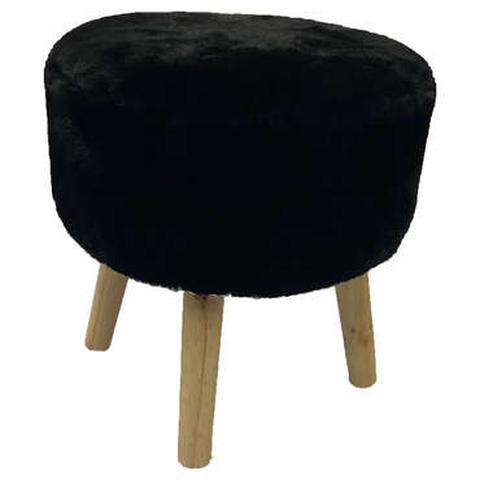 Pouf panpan coloris noir pas cher