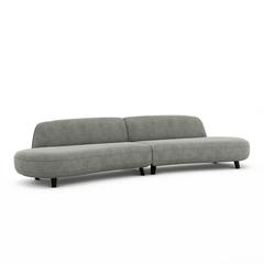 Canapé 6p velours stonewashed , rosebury pas cher