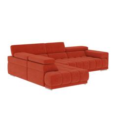 Canapé d'angle gauche relax pack full option ocean tissu salsa orange pas cher