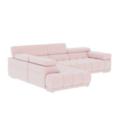 Canapé d'angle gauche relax pack full option ocean tissu salsa rose pas cher