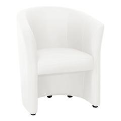 Fauteuil cabriolet cleston pu blanc pas cher