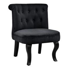 Fauteuil crapaud sarah tissu noir pas cher