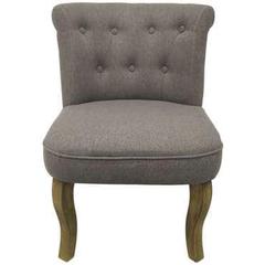 Fauteuil en tissu marki coloris gris pas cher