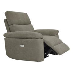 Fauteuil relax électrique orion tissu marron pas cher