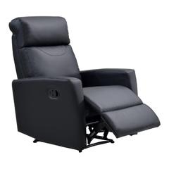 Fauteuil relax manuel motion ii pu noir pas cher